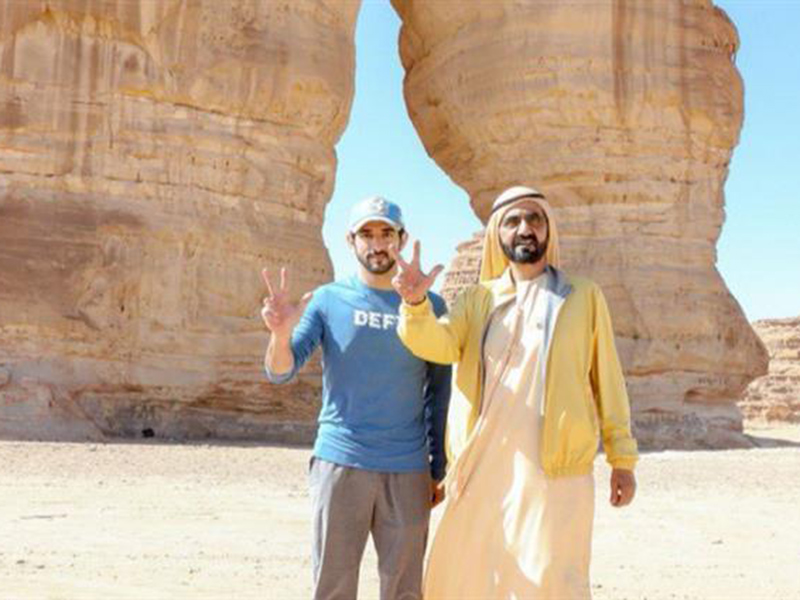 الشيخ محمد بن راشد يشيد بالسياحة في السعودية خلال زيارته لها
